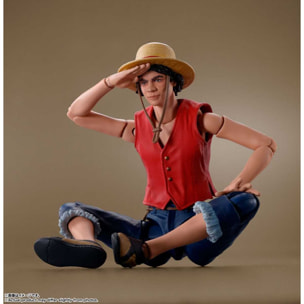 One Piece S.h. Figuarts Action Figura Monkey D. Luffy (netflix) 14 Cm Bandai Tamashii Nations