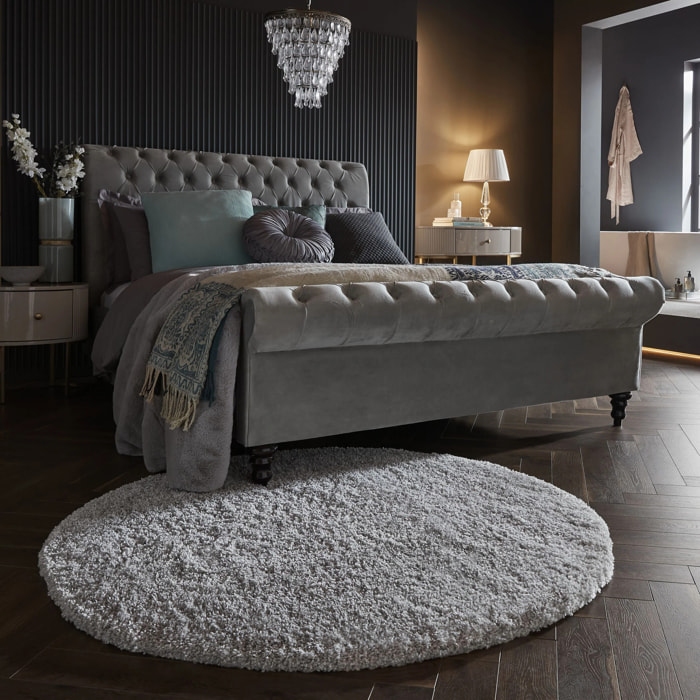 Tapis rond SHAGGY Gris