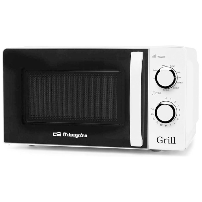 Orbegozo MIG2130 White / Microondas con grill 700W 20L