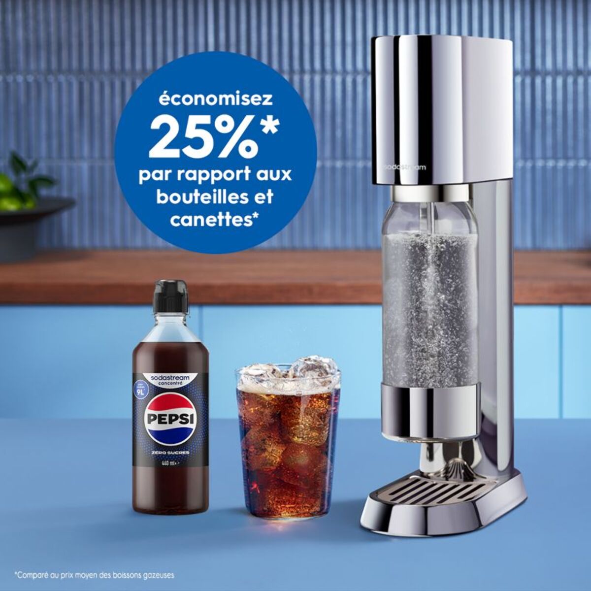Concentré SODASTREAM PEPSI ZERO SUCRES 440ml