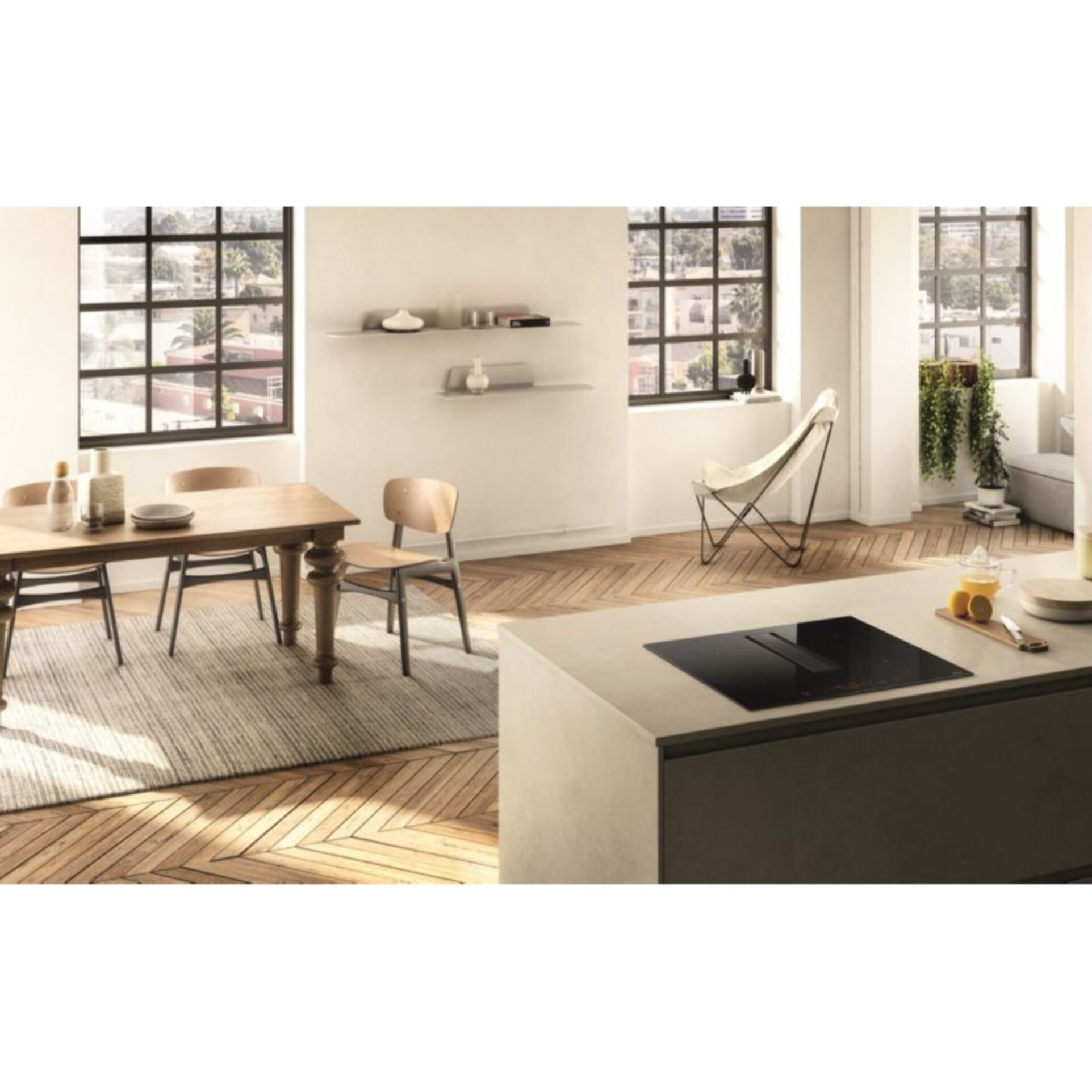 Plaque induction aspirante ELICA ALPHA B BL/F BO/60