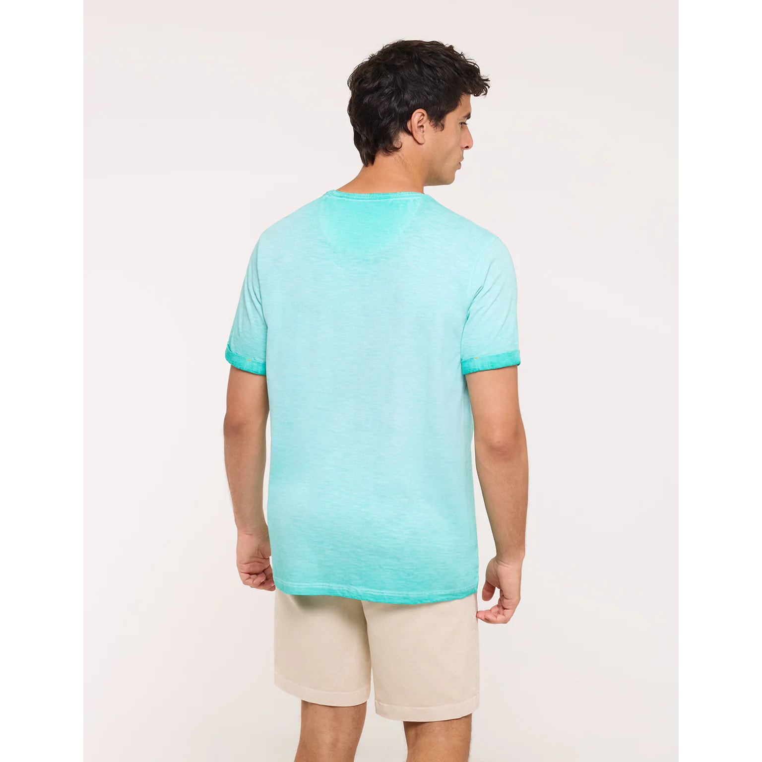 Camiseta Calavera Manga Corta Azul - Skullbay