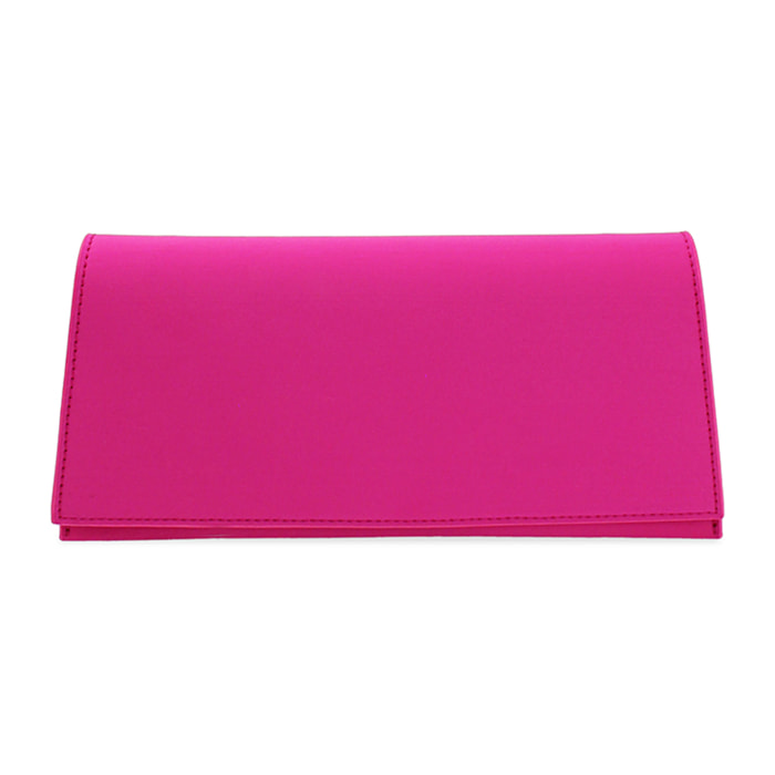 Pochette donna fucsia in tessuto