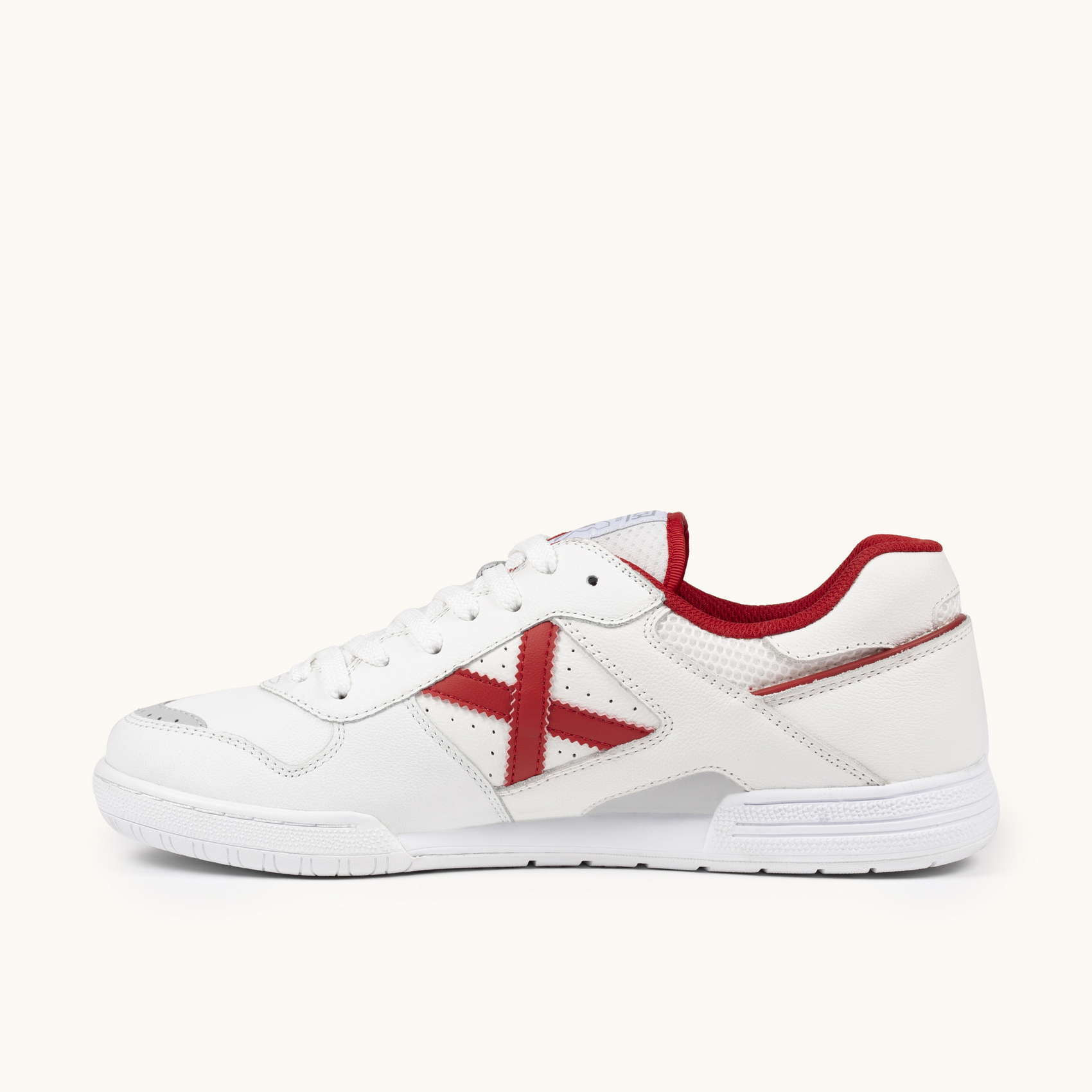MUNICH CONTINENTAL V2 70 Zapatillas de Fútbol Sala Profesionales Blanco y Rojo