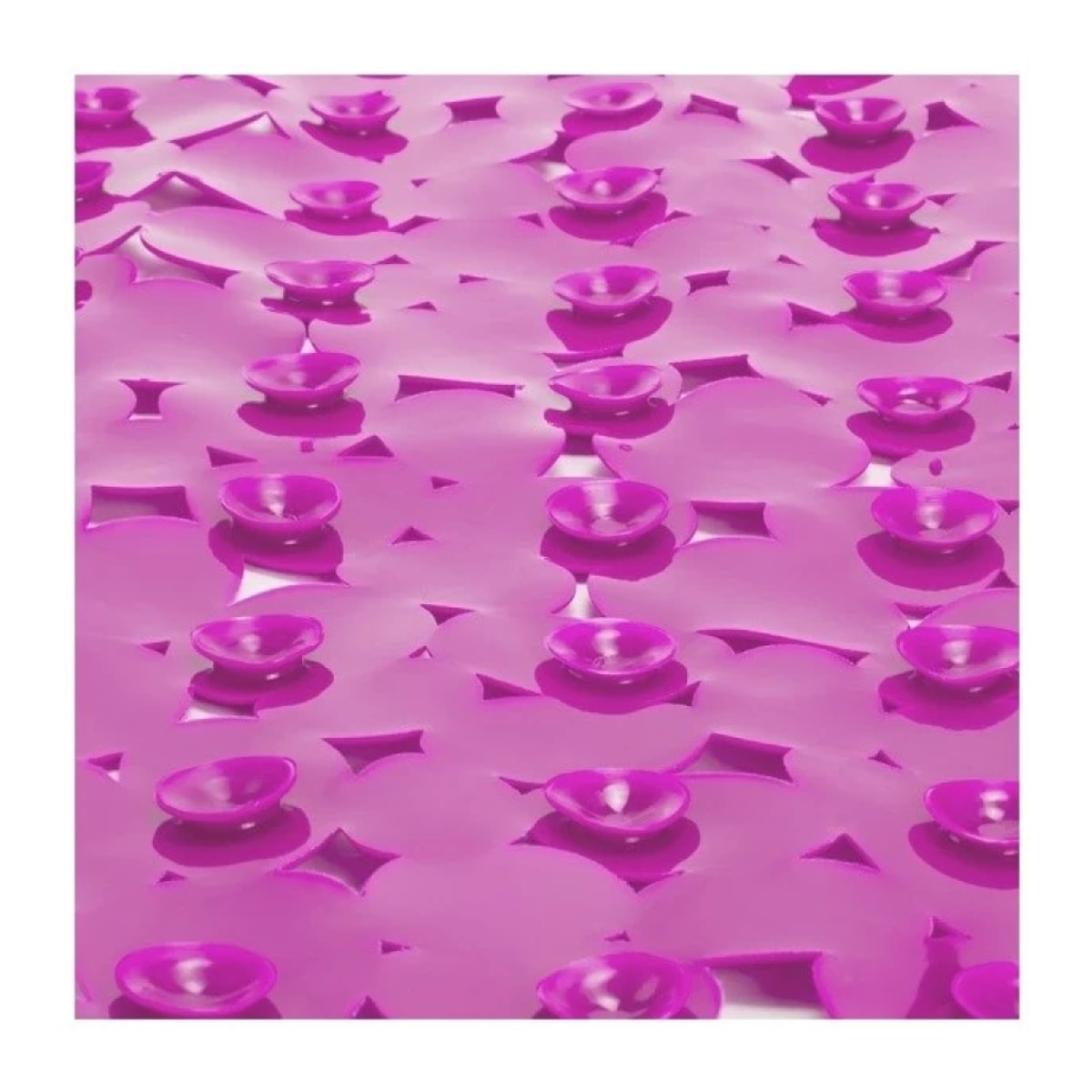 Tapis Fond de douche PVC GALETS 53x53cm Rose MSV