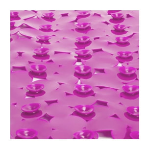 Tapis Fond de douche PVC GALETS 53x53cm Rose MSV