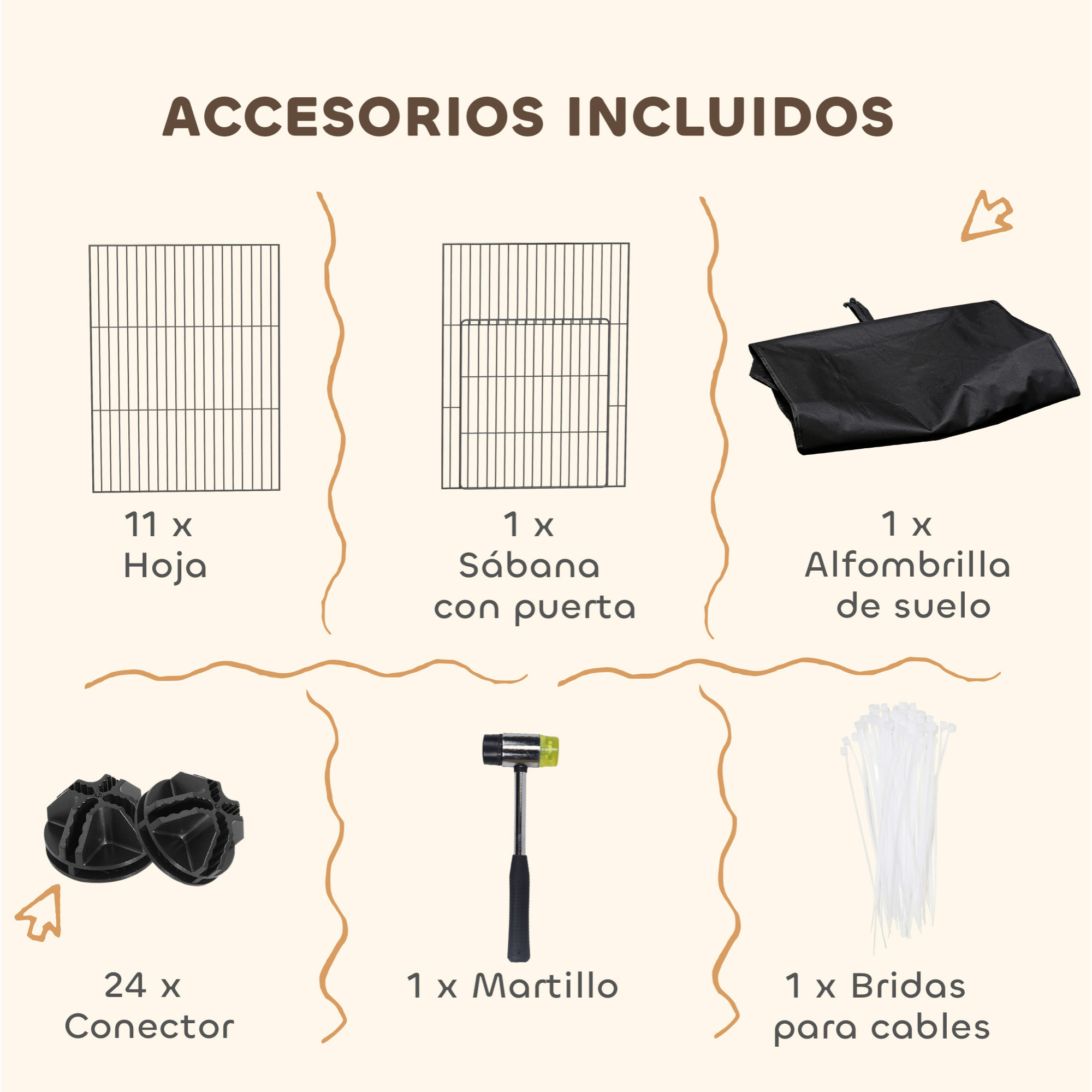 Valla Metálica para Mascotas de 12 Paneles, Jaula para Animales Pequeños, Forma Personalizable, Alfombrilla Impermeable, Parque para Cobayas, Erizos, 120x60x40 cm, Negro