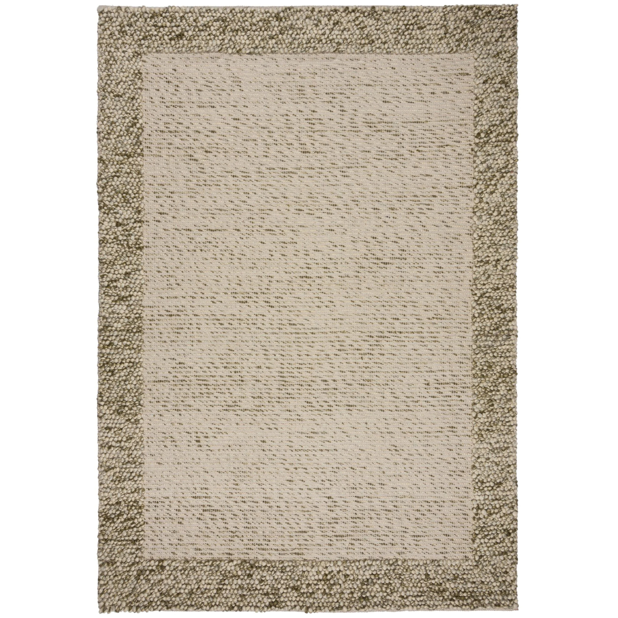 Tapis en laine à bordure BOBBLE