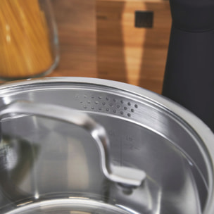 4-pcs, Set de casseroles, Argent