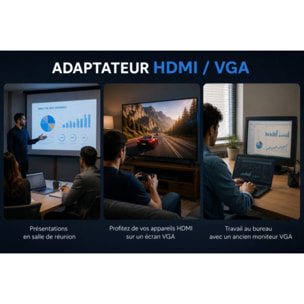Adaptateur HDMI/VGA ESSENTIELB HDMI-VGA Vidéo