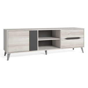 Mueble tv orly color 2c2p shamal/pizarra