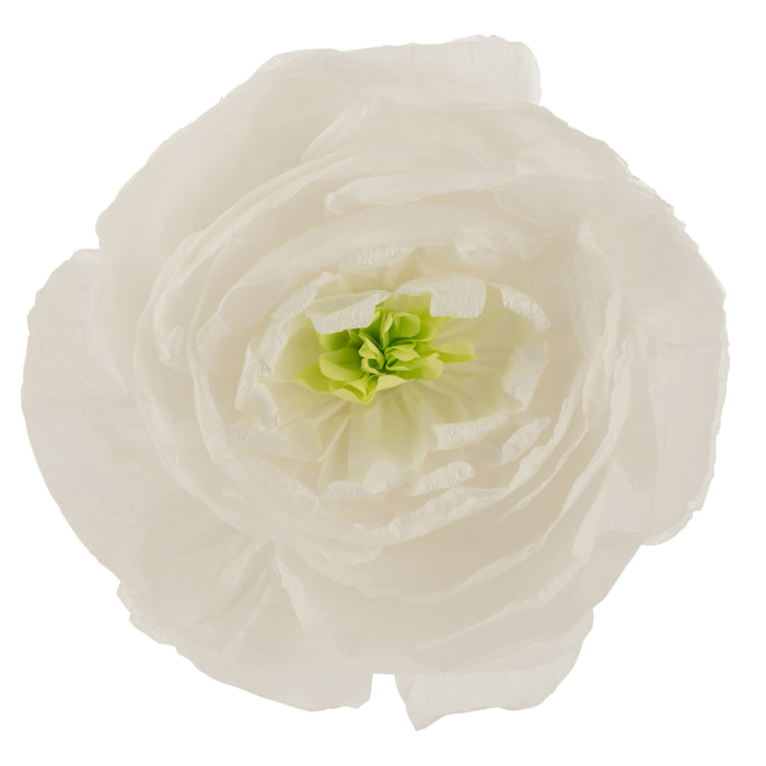 J-Line fleur artificielle - papier - blanc - large