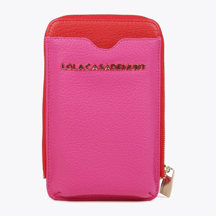 Mini borsa porta cellulare bicolore