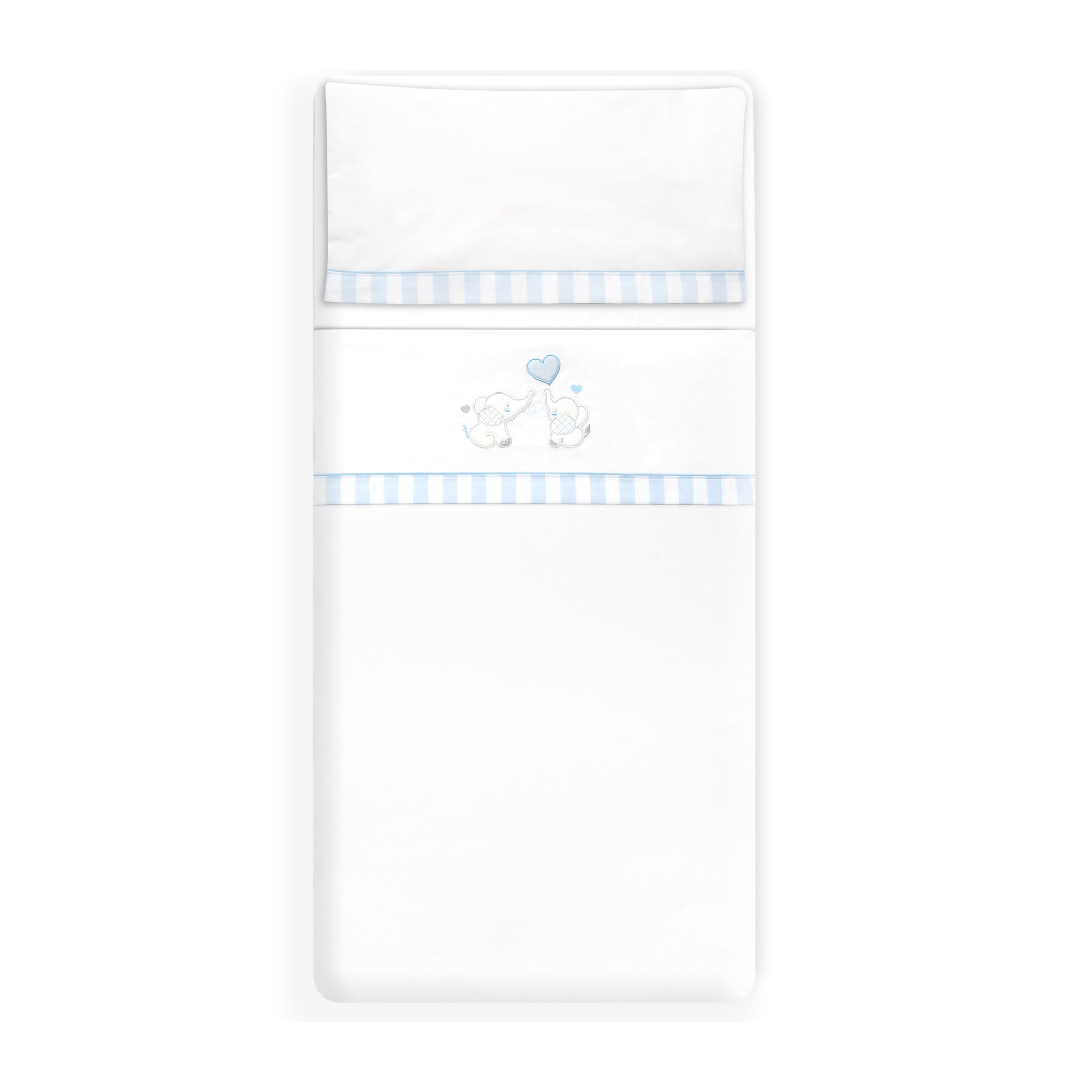 Triptico Minicuna Parejita Elefante Bco/Azul