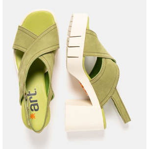 Sandalias con tacón 1990 NOBUCK LIKEN / EIVISSA color Liken