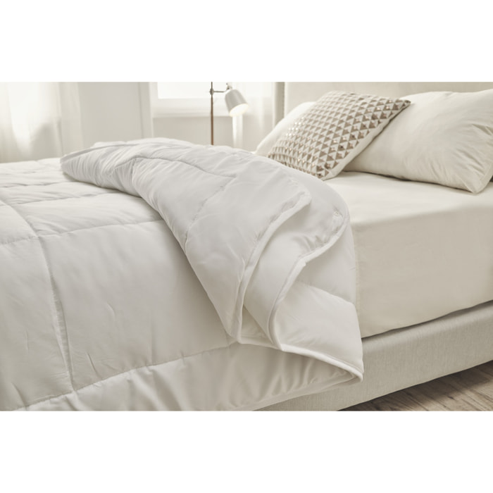 Edredón Relleno Nórdico 160 x 220 Para Cama de 100, 4 Estaciones (Invierno - Primavera - Verano - Otoño) Fibra suave Antiácaros