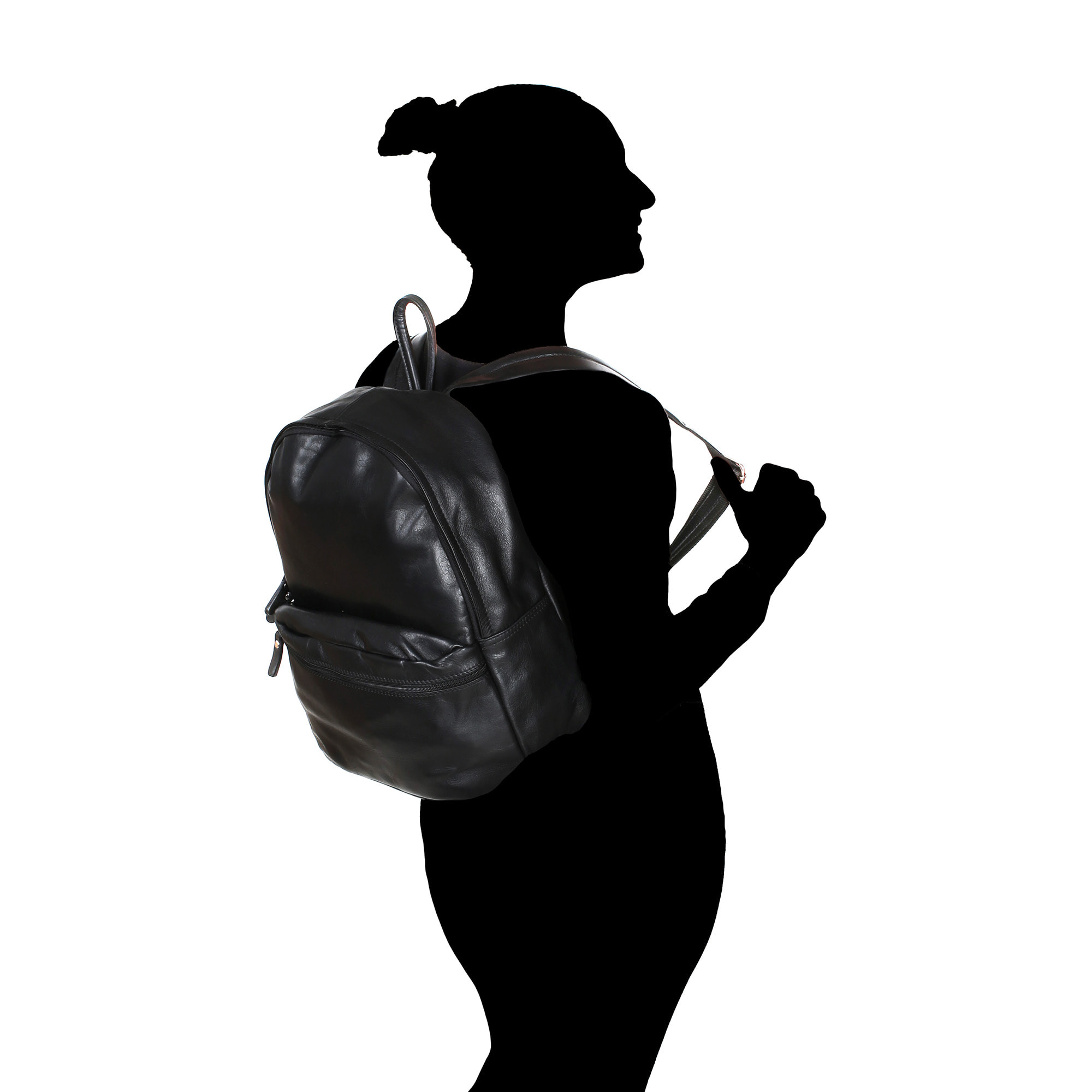 Chicca Borse Borsa Zaino Nero