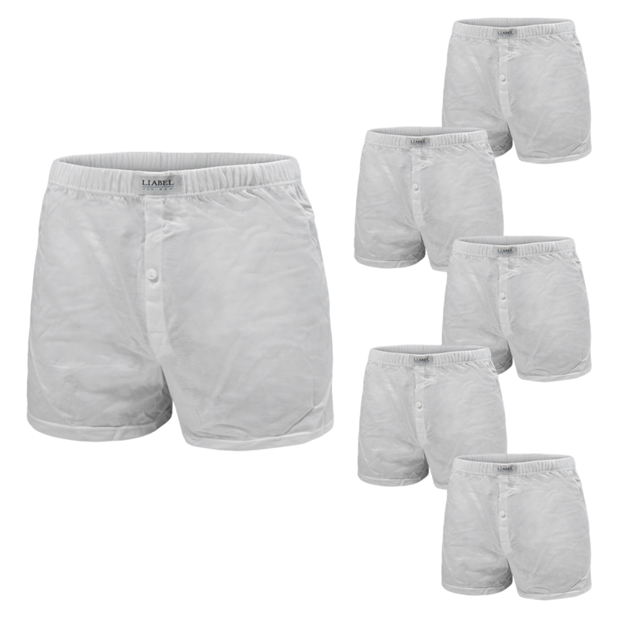 Pack 6 Paia Boxer Taglie Forti Liabel Apertura