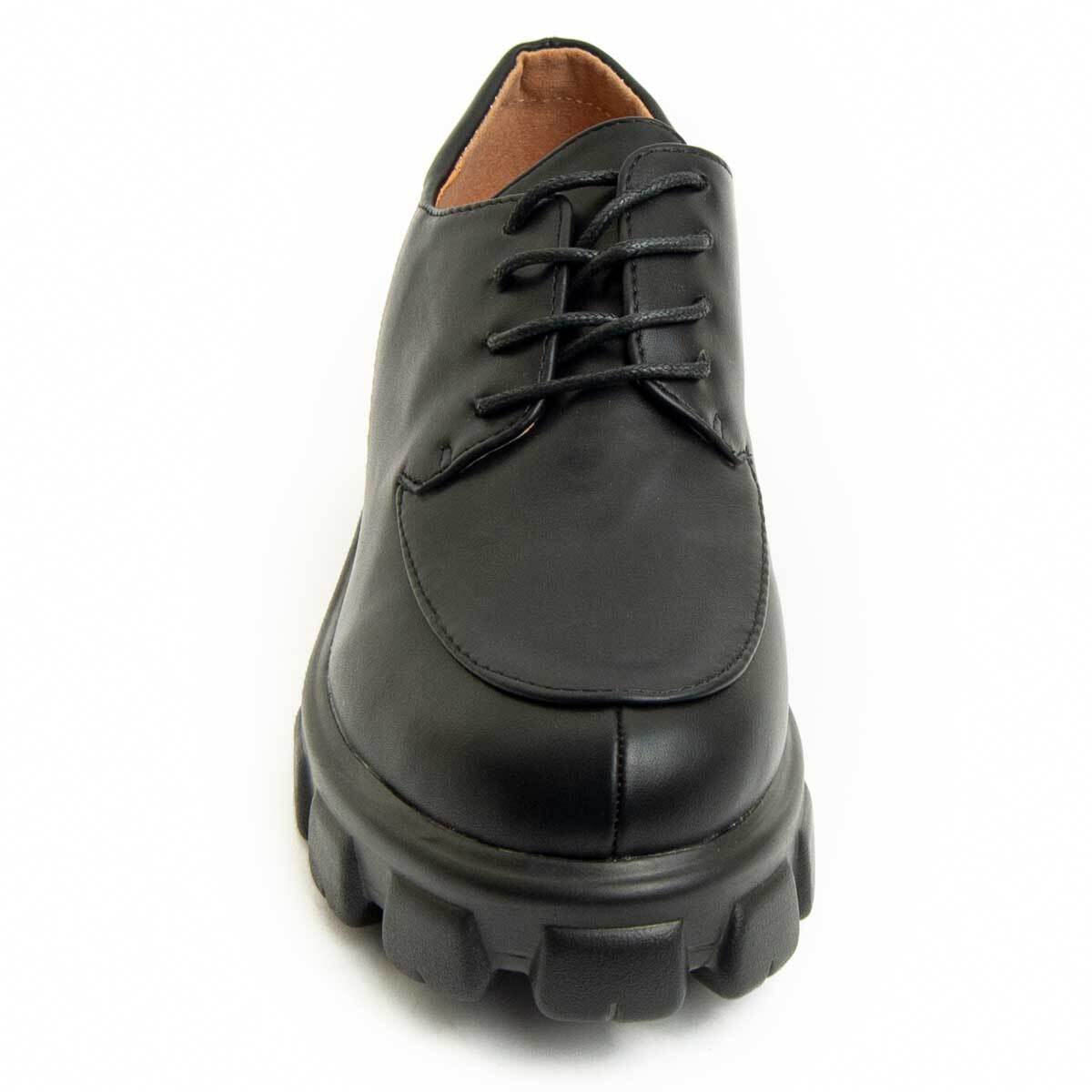 Zapato De Plataforma Oxford - Negro - Altura: 5 Cm