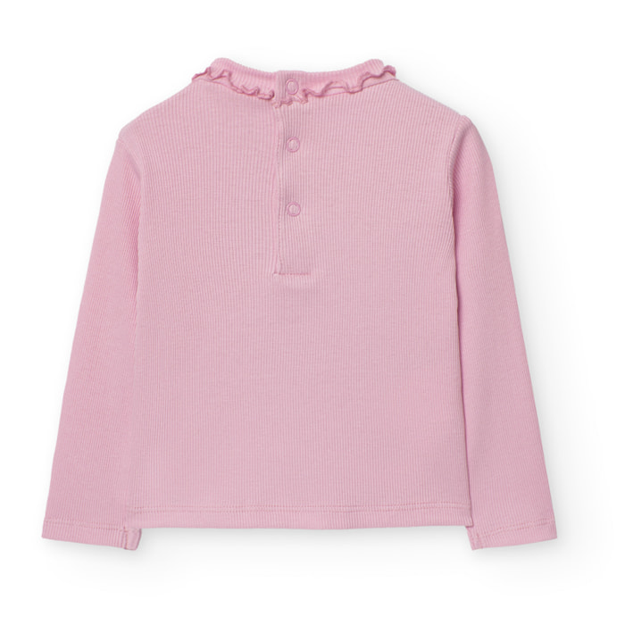 Camiseta punto canalé de bebé -BCI