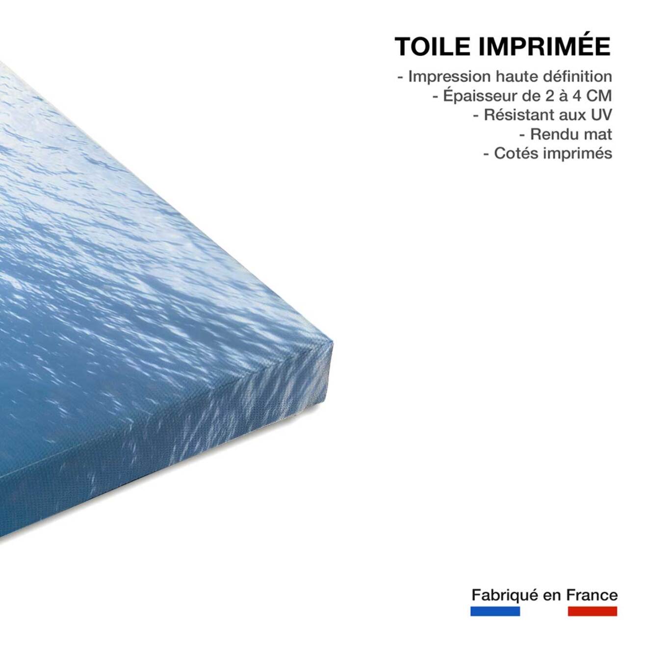 Tableau Masse bleue Toile imprimée