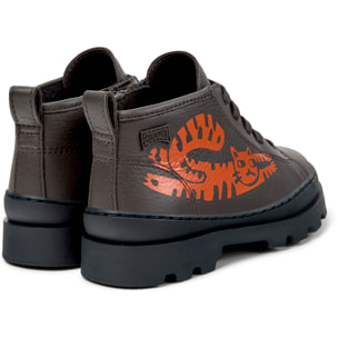 Botines - CAMPER Brutus - Gris - Cuero liso