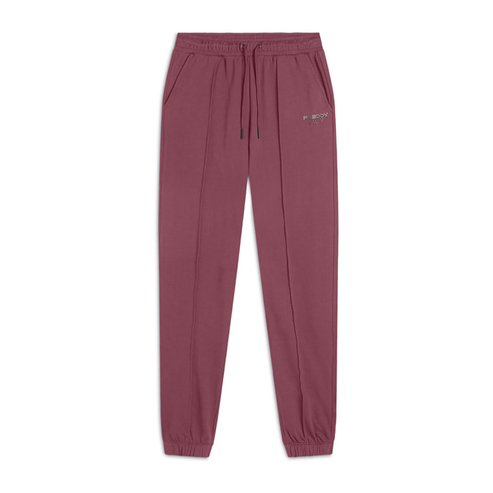 Pantaloni Regular Fit in French Terry con Elastico sul Fondo