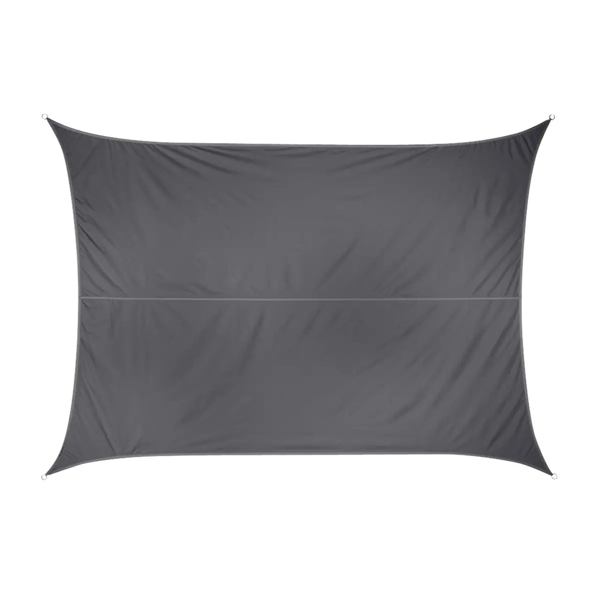 Voile d'ombrage rectangulaire Curacao Gris