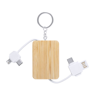 Cavo caricabatterie Nature Bamboo Micro USB, tipo C e connessione Lightning 5 V CC 2,0 A