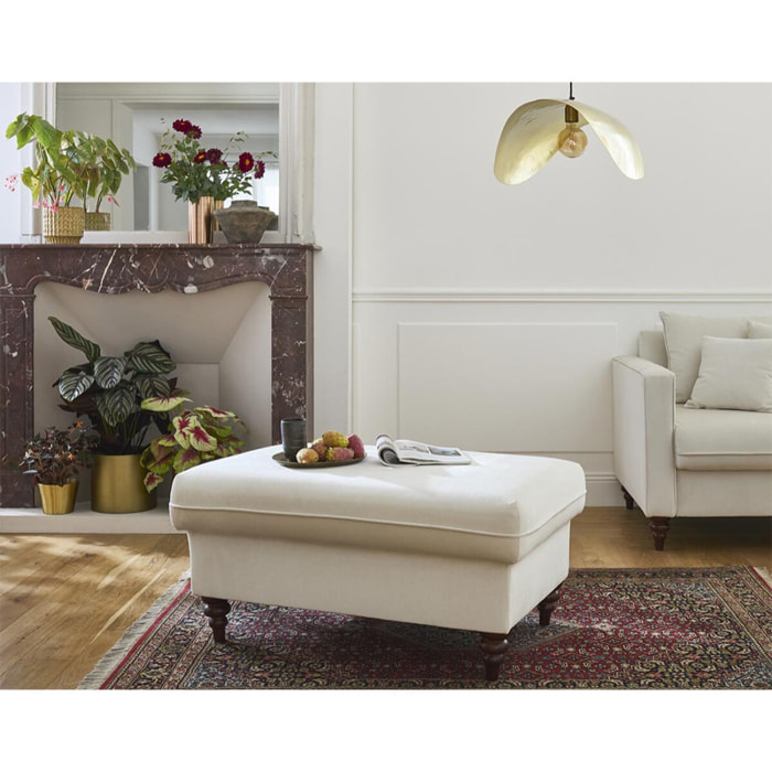 Flamingo - pouf en velours - Beige