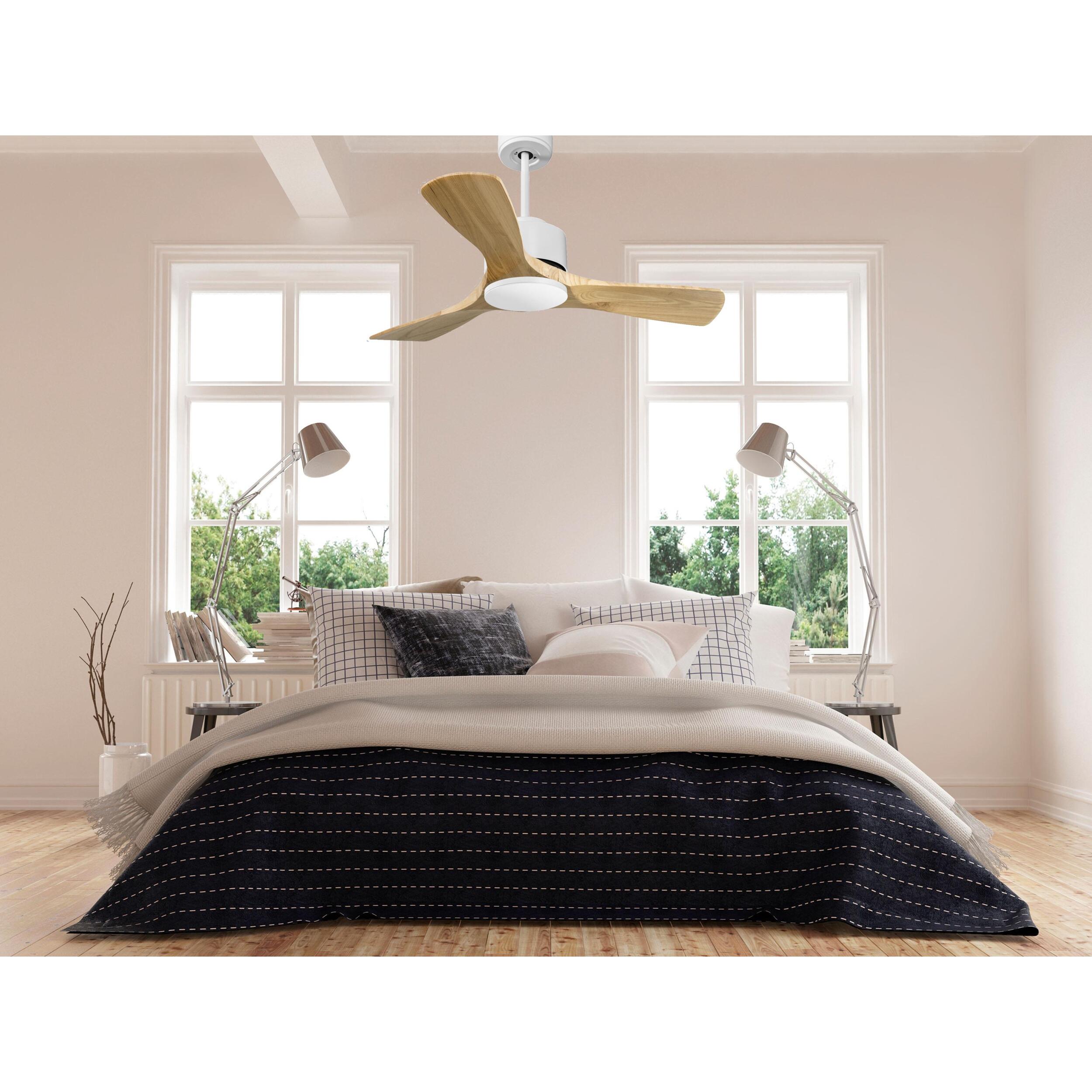 Ventilateur de plafond ø106 cm avec Wifi Réversible Hypersilence 40   W Blanc