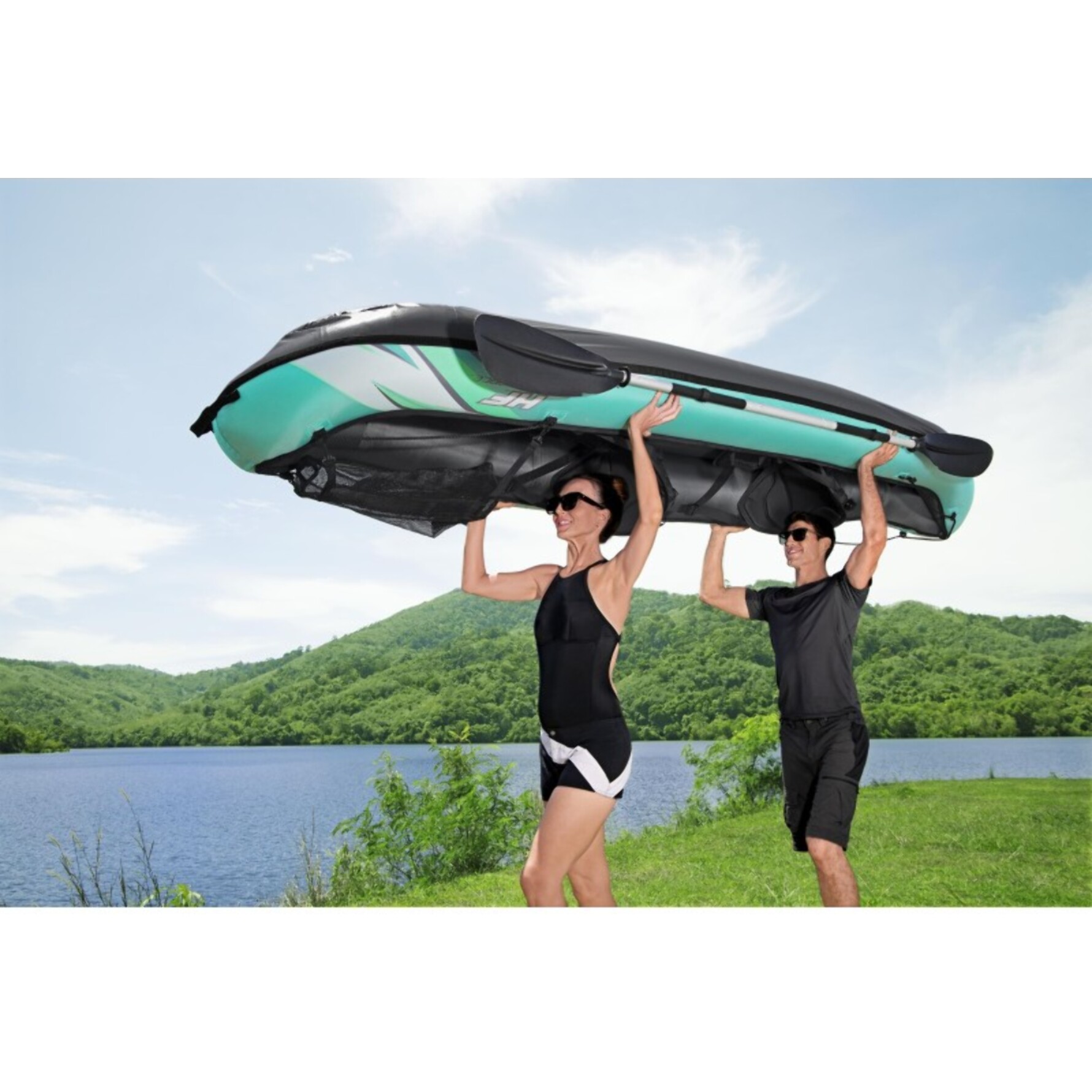 Bestway Kayak gonflable Hydro-Force Ventura Elite X2 330 x 86 cm 2 adultes