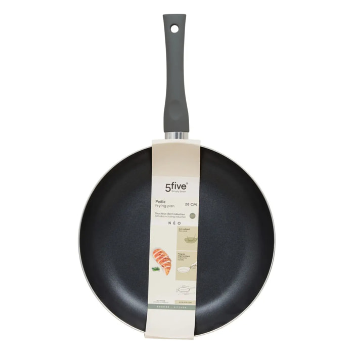 Poêle Neo D28cm aluminium gris