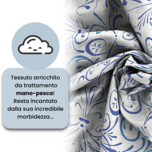 COPRIPIUMINO FANTASY, 100% Microfibra, No Stiro - ORNATO TEX