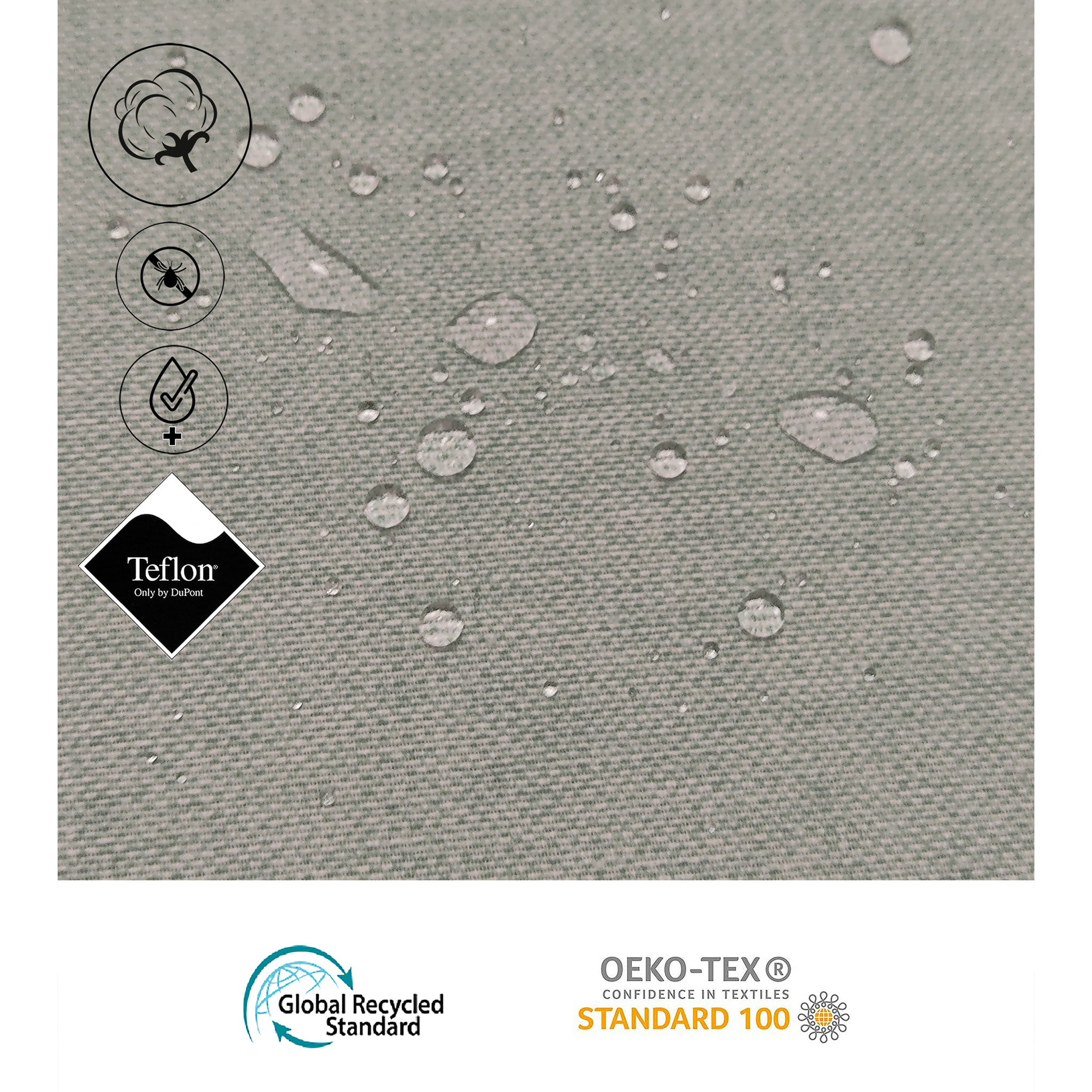 Nappe anti-taches 100% coton MUERDAGO VERDE