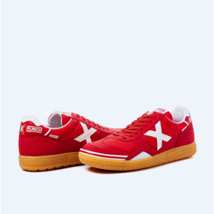 MUNICH GRESCA 24 Zapatillas fútbol sala Diseño Rojo y Blanco