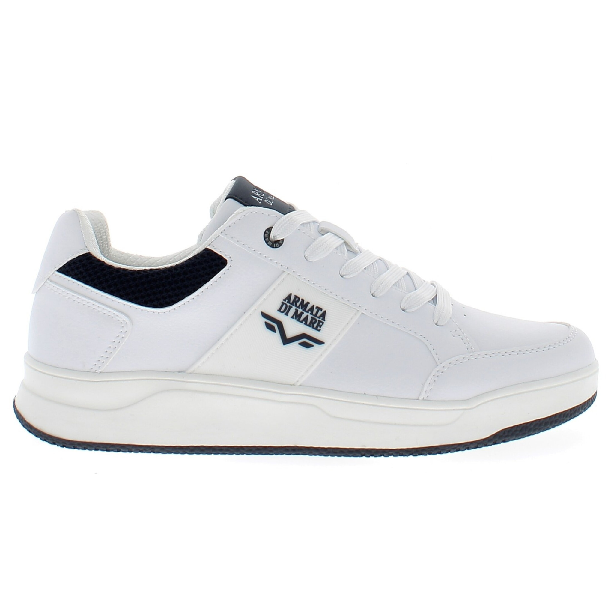 Armata di Mare Scarpe Uomo Sneakers Basse Stringate con Soletta Rimovibile in Memory Foam AMU 1N949 Off White