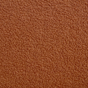 Fauteuil enfant en bois et tissu bouclette terracotta. ISAK L 47 x P 43.5 x H 50cm