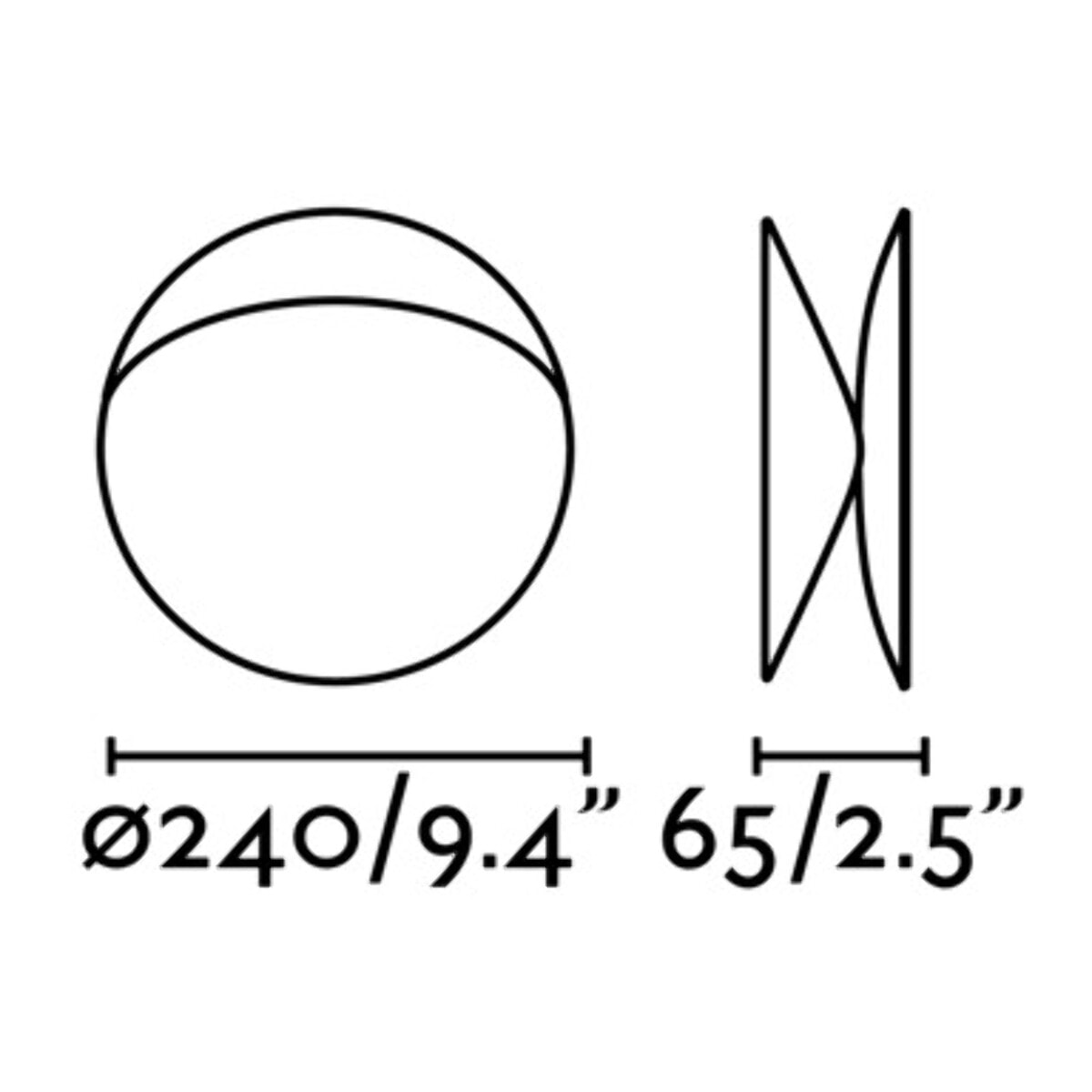 OVO 240 Lampe applique blanche