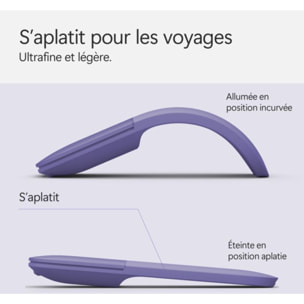 Souris sans fil MICROSOFT Surface Arc Mouse | Violet