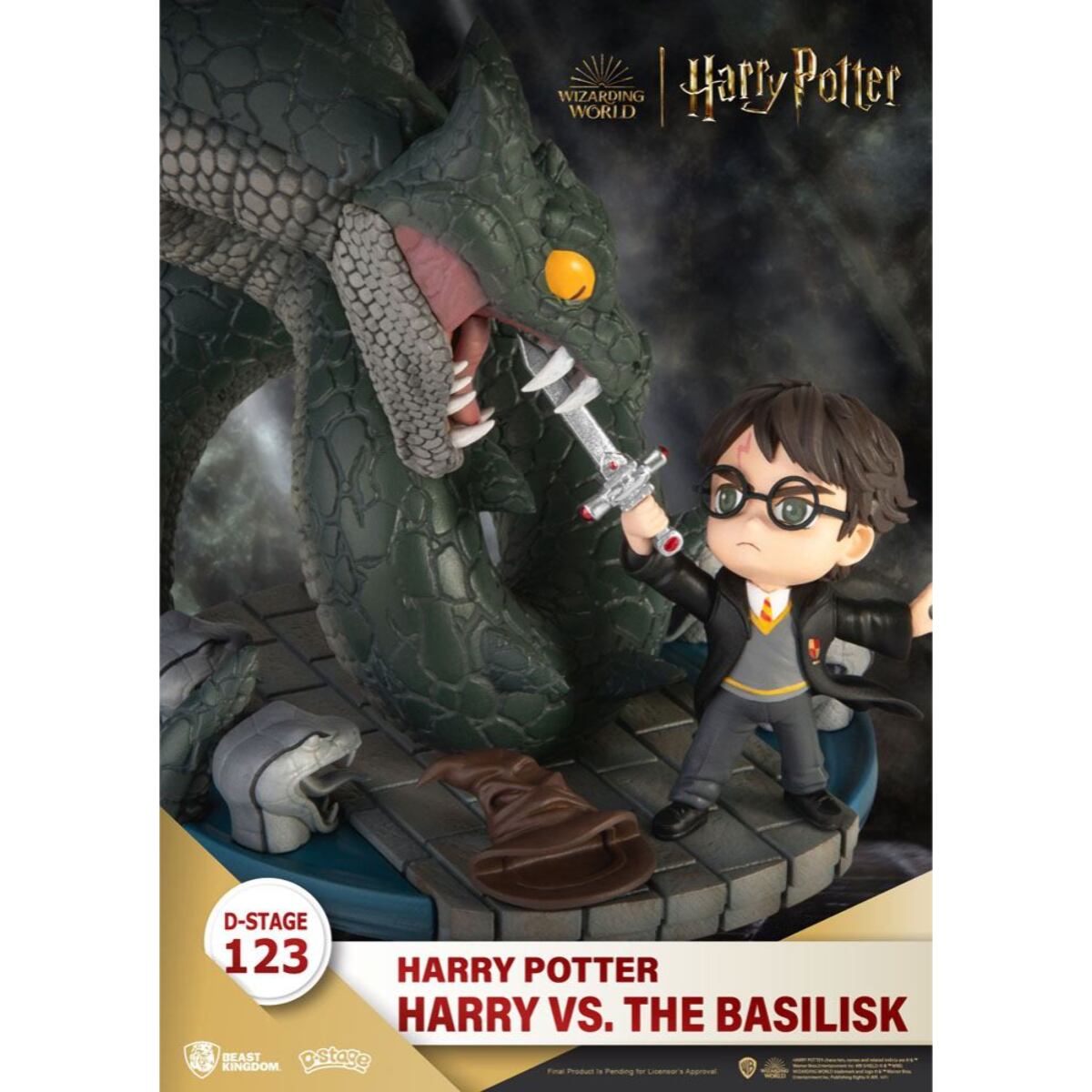 Harry Potter D-Stage PVC Diorama Harry Vs. The Basilisk 16 Cm Beast Kingdom Toys