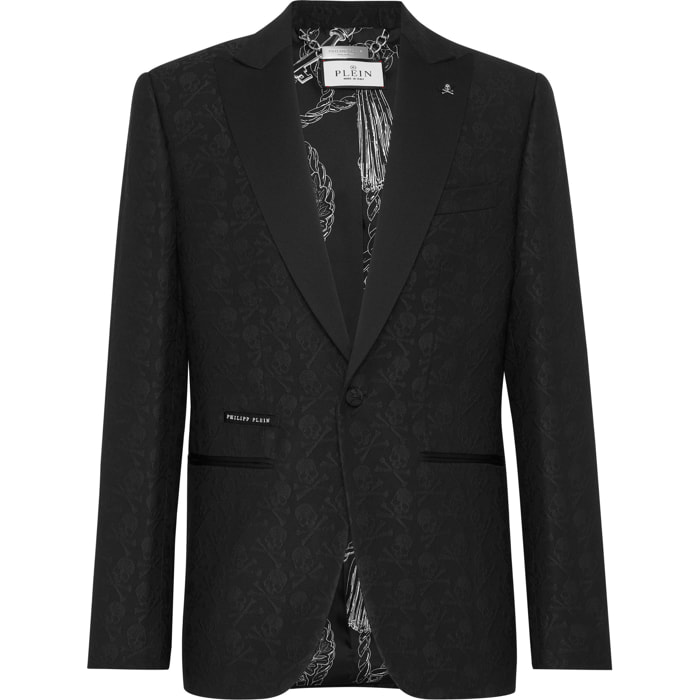 PHILIPP PLEIN One-Button Blazer Slim Fit SKULL