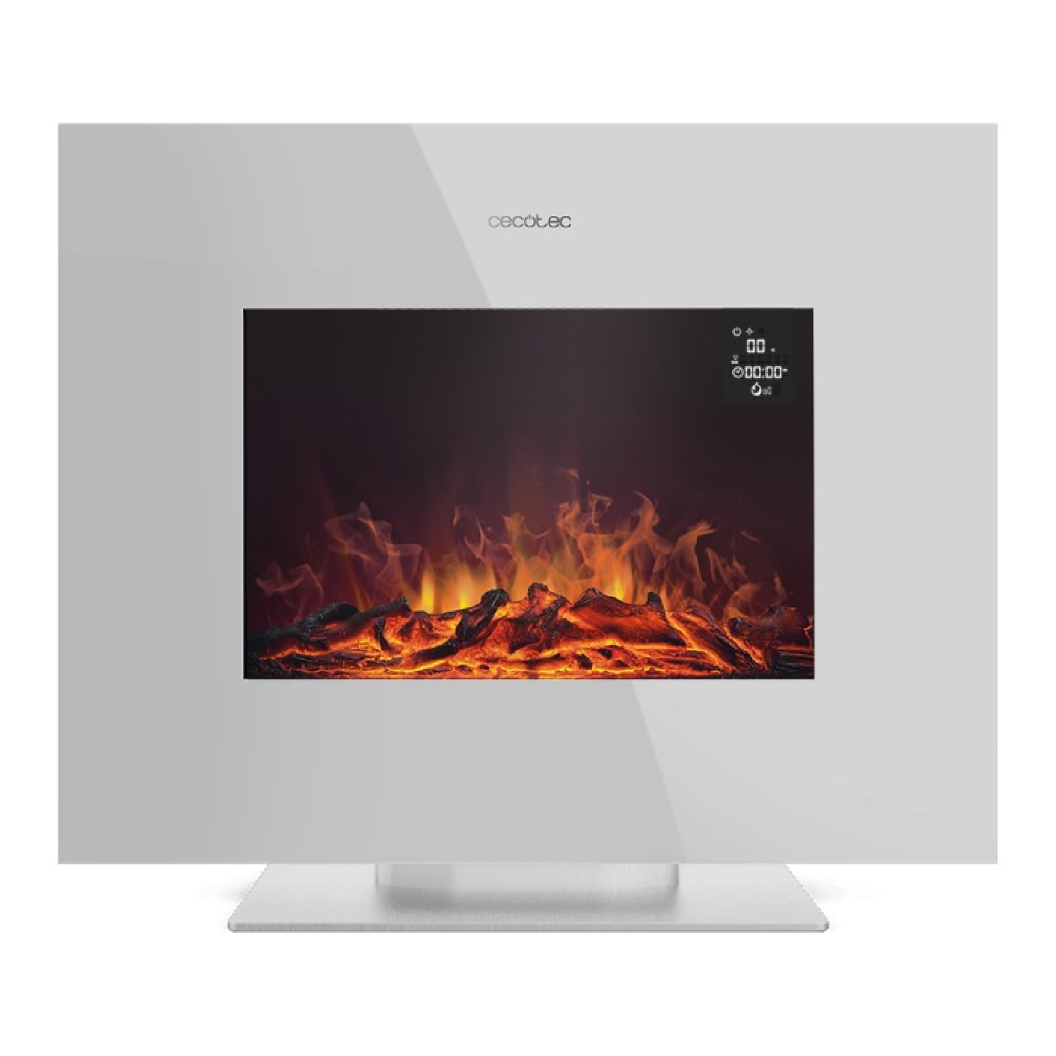 Caminetti elettrici ReadyWarm 2700 Design Flames White Cecotec