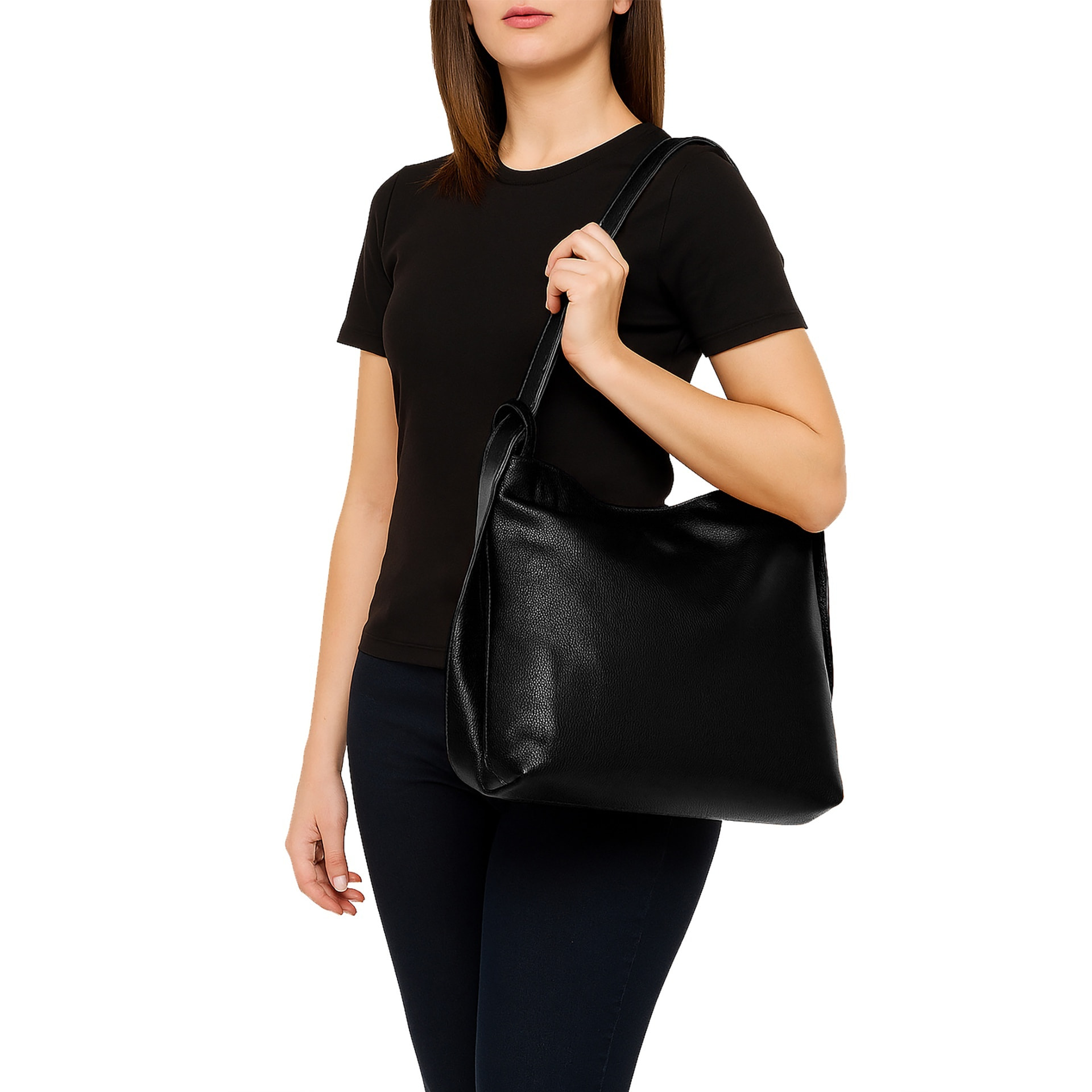 Borsa a mano da donna Made in Italy - Modello Seraphina Nova - 100% pelle - 37.0 x 37.0 x 9.0 cm