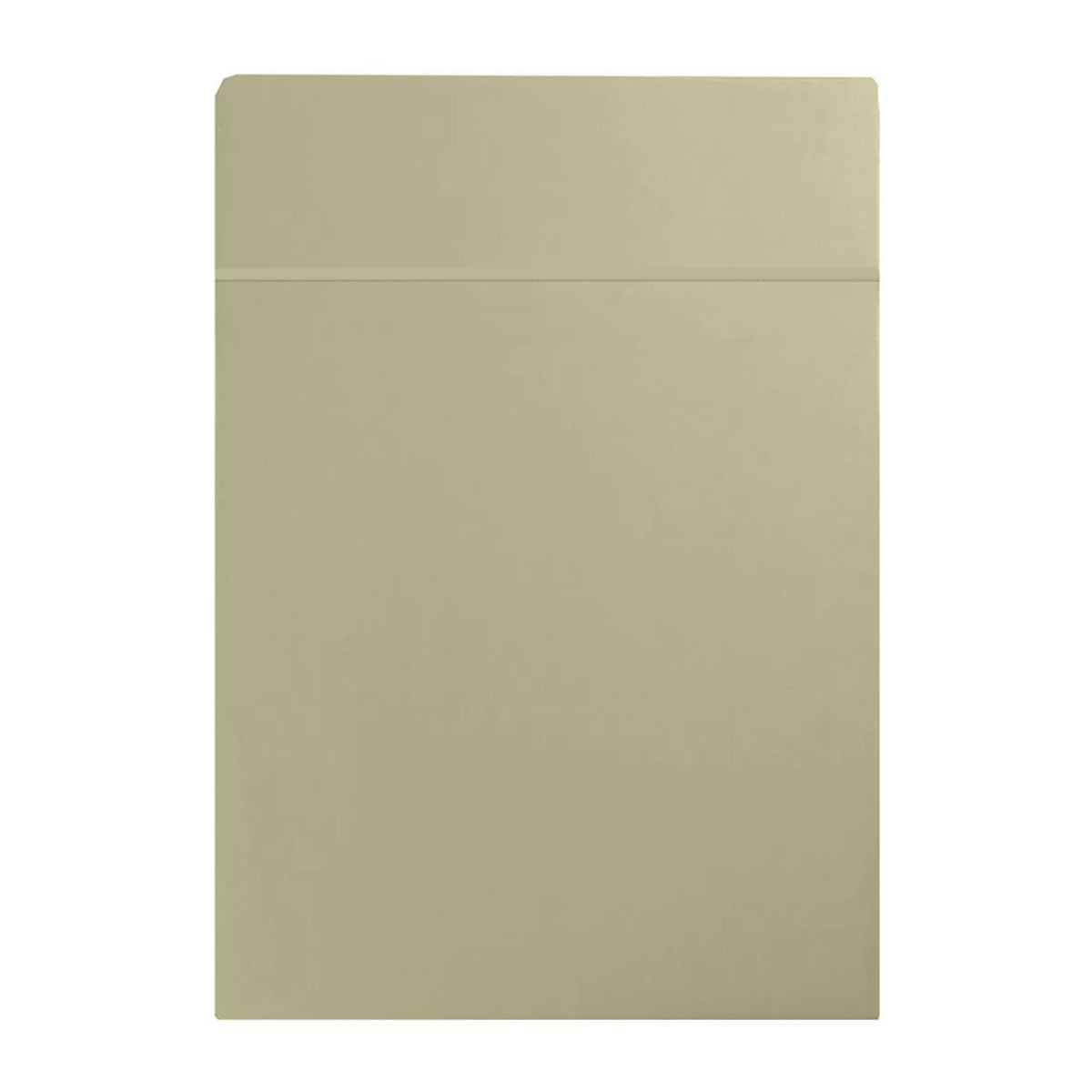 Drap plat satin de coton uni beige Ava uni glaise