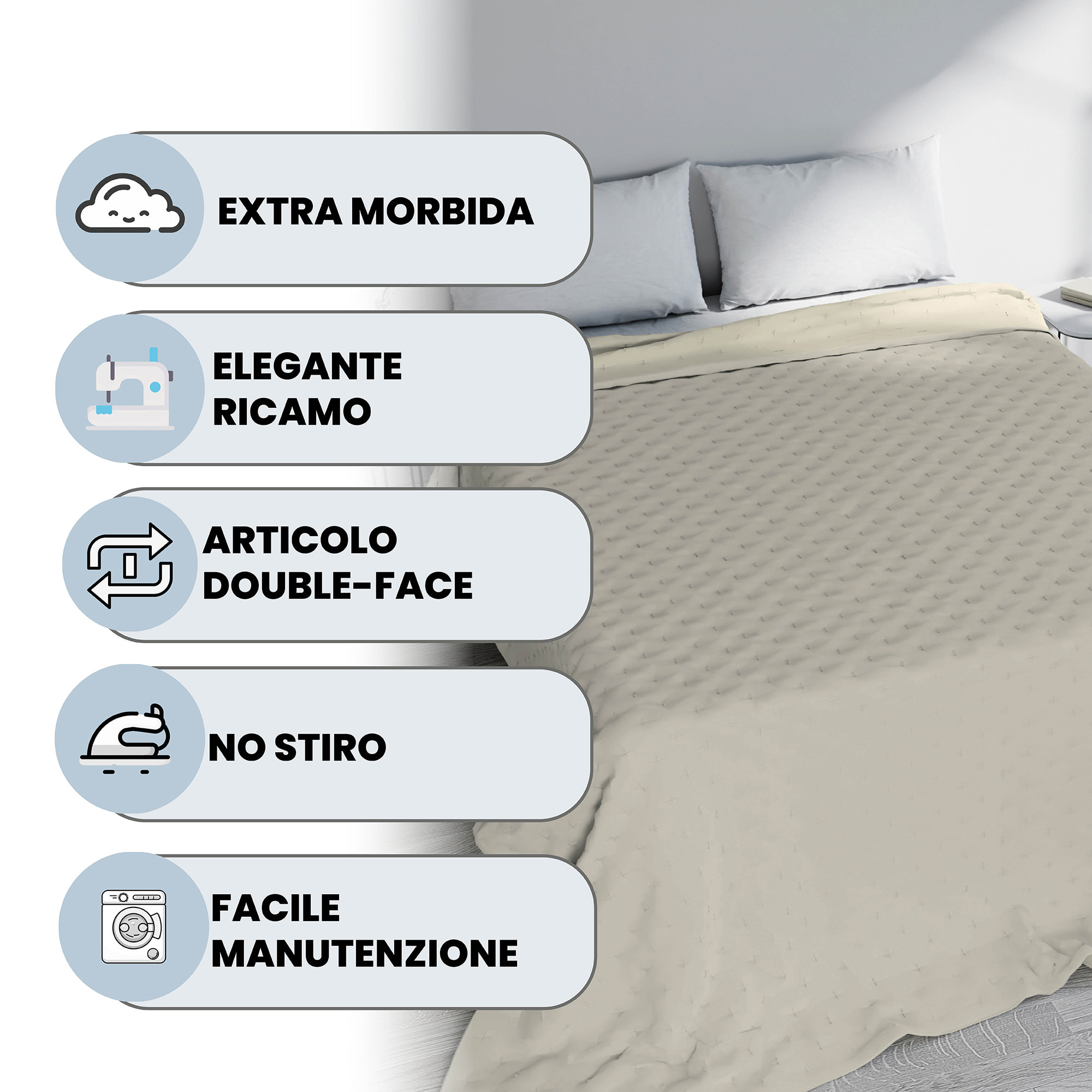 TRAPUNTINO WATER WASHED PIAZZA E MEZZA