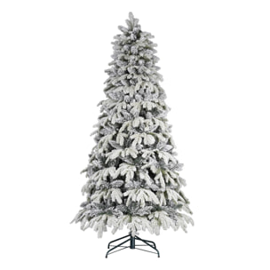 Albero Di Natale Innevato ''Monviso'' - Altezza 240cm - Albero Realistico in PE + PVC - Extra Folto con 2933 Rami