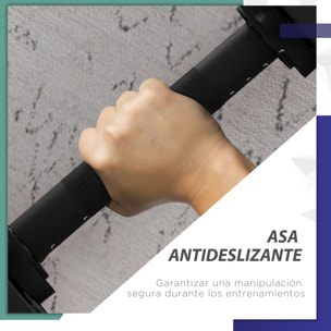 Kit de Mancuernas 20kg 2 en 1 Juego de Pesas con Barra de Pesas Mango Antideslizante Mancuernas Ajustables para Entrenamiento de Fuerza en Hogar Gimnasio Oficina Negro y Verde