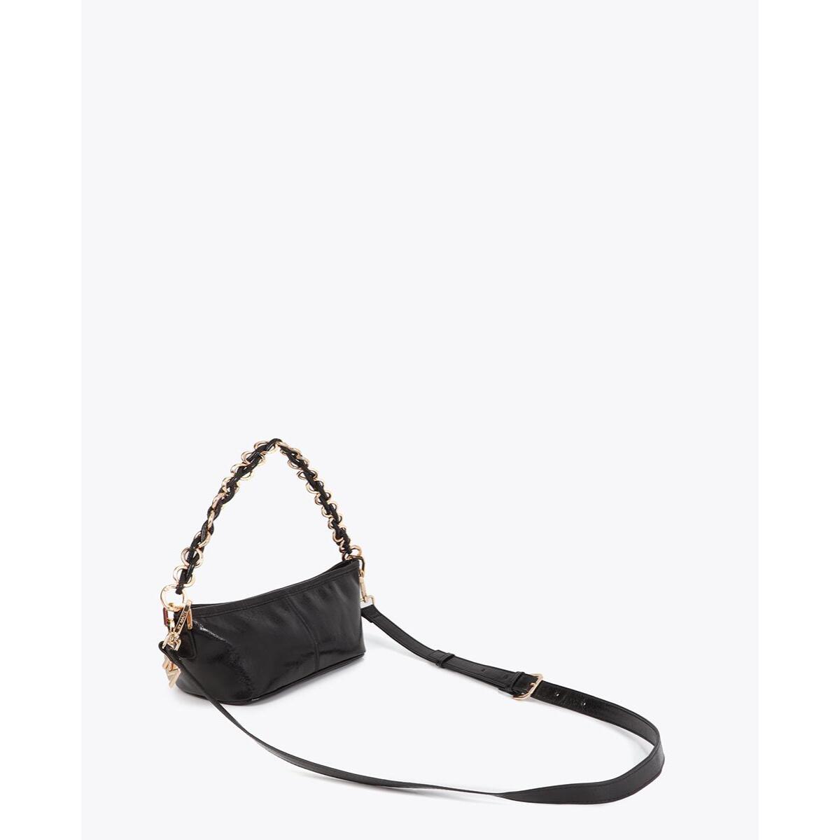 Borsa a catena effetto glitter