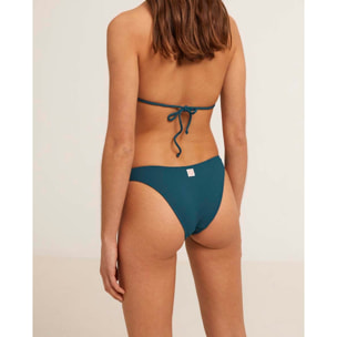 Braga de bikini en forma de v con tejido piqué